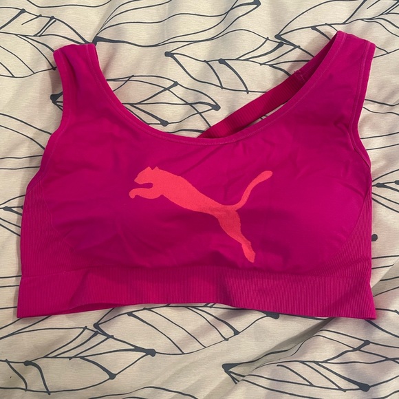 Puma Intimates & Sleepwear Hot Pink Puma Sports Bra Size Xl Poshmark